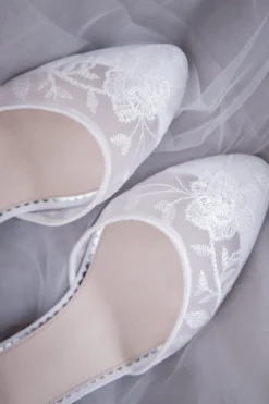 Verzierte Brautschuhe – London Ivory Lace | The><noscript><img width=