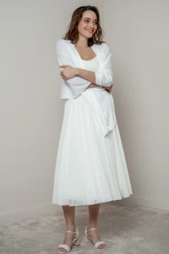 Weiche Braut Stola in Ivory><noscript><img width=