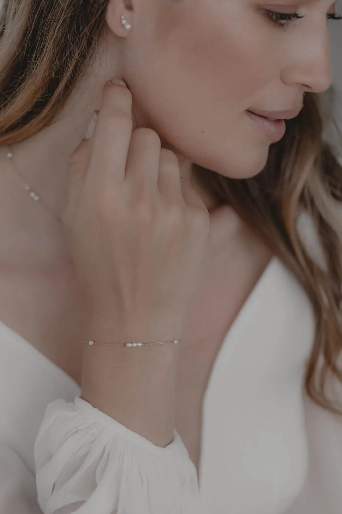 Zartes Armband mit Perlen – Celine>Juvelan