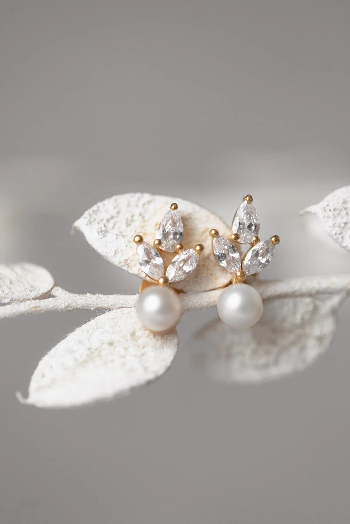 Zierliche Braut Ohrstecker mit Kristallen und Perlen - Simply Delightful>Juvelan Discount